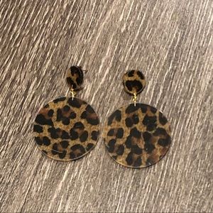 Leopard Print Retro Acrylic Earrings